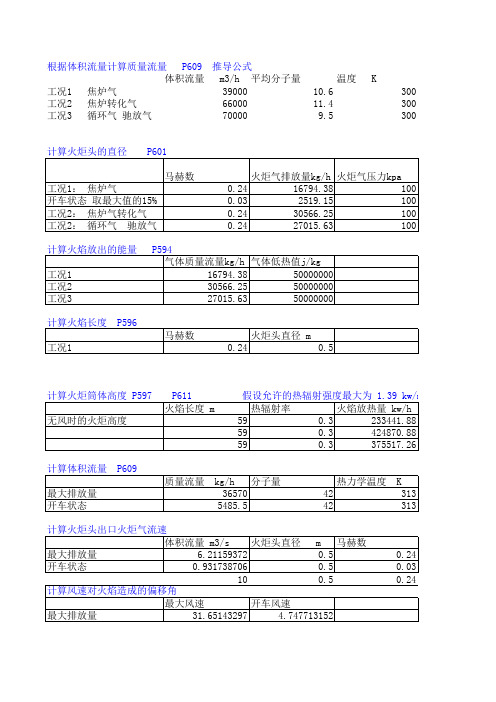 火炬计算书