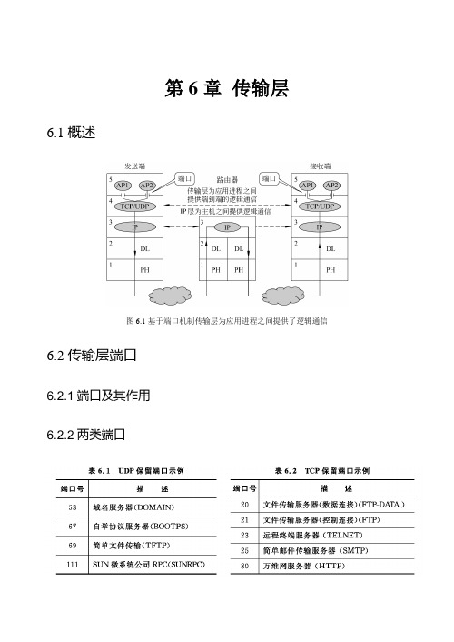 传输层协议概述