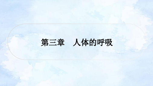 人教版中考生物复习七年级下册第四单元第三章人体的呼吸课件