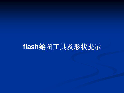 flash绘图工具及形状提示PPT教案