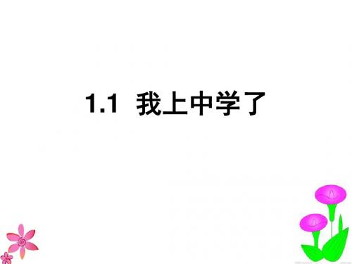 粤教版七上道德与法治我上中学了(共23张ppt)