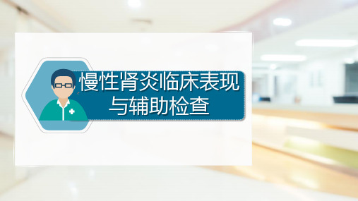 慢性肾炎临床表现与辅助检查(内科学课件)