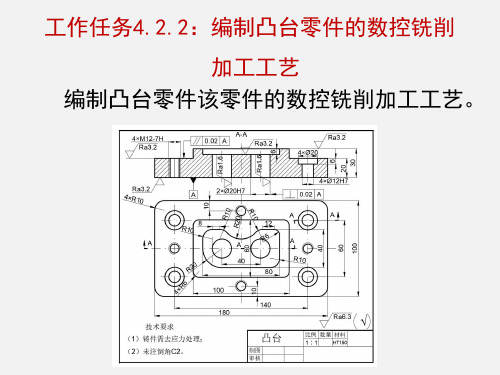 机械加工工艺培训4,2,2编制凸台零件的数控铣削加工工艺