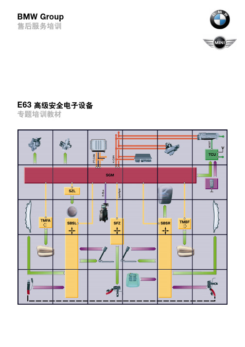 宝马4S店维修培训手册：E63  高级安全电子设备 售后培训