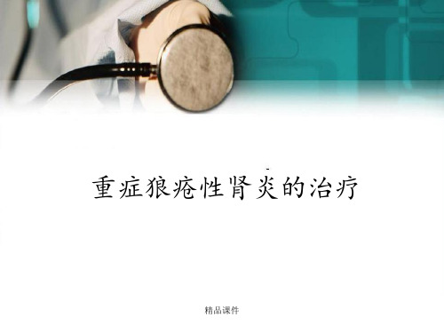 重症狼疮性肾炎ppt课件