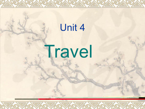 Unit 4 travel