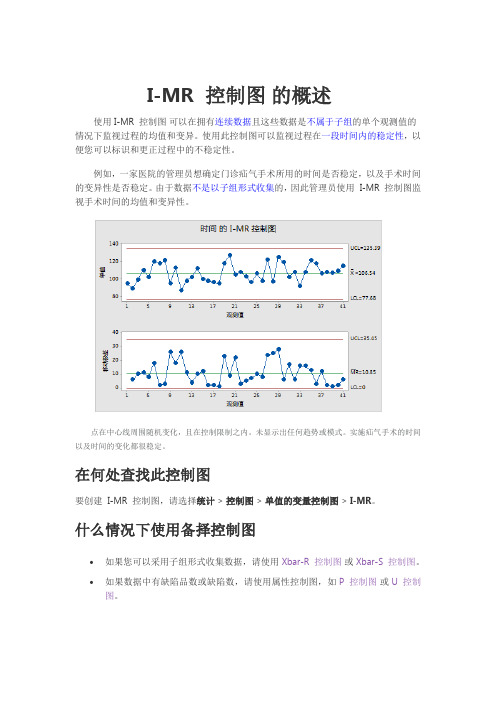 I-MR 控制图