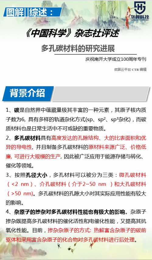 多孔材料发展、制备与构效关系