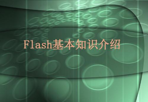 flash基本知识介绍