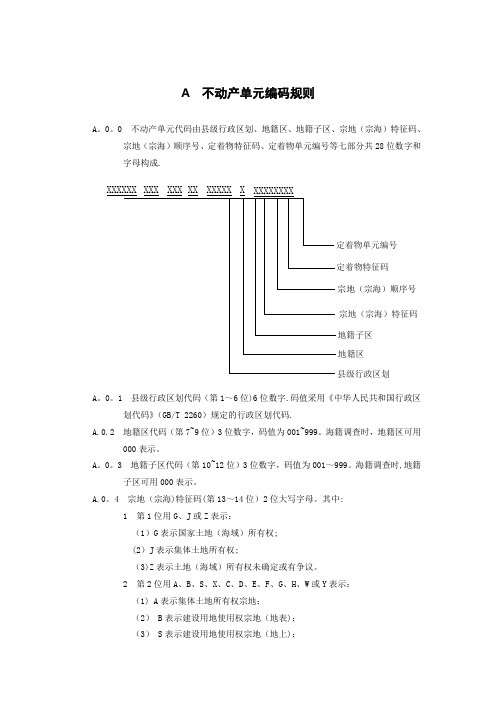 不动产单元号编码规则