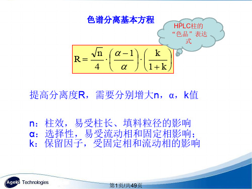 Agela液相色谱技术介绍色谱柱使用