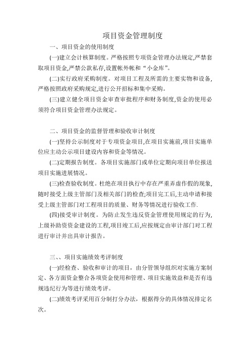 项目资金管理制度.docx