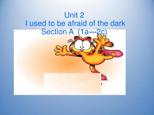 山东省临沂市青云镇中心中学九年级英语上册Unit2《Iusedtobeafraidofthedark》课件(1)