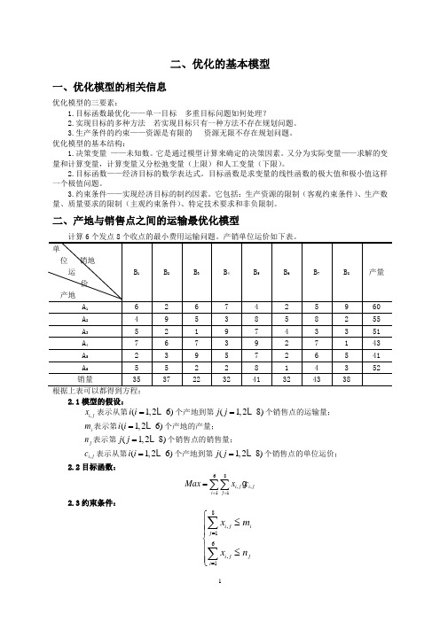 优化模型