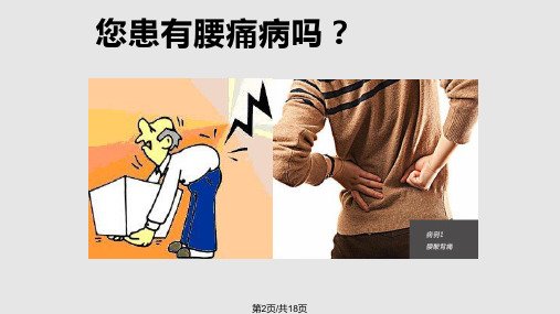 腰痛病健康教育