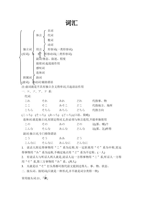 日语词性介绍