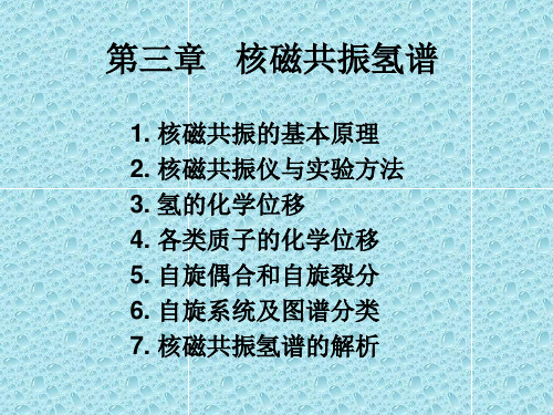 核磁共振氢谱解析方法