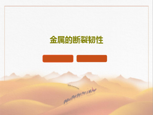 金属的断裂韧性52页PPT