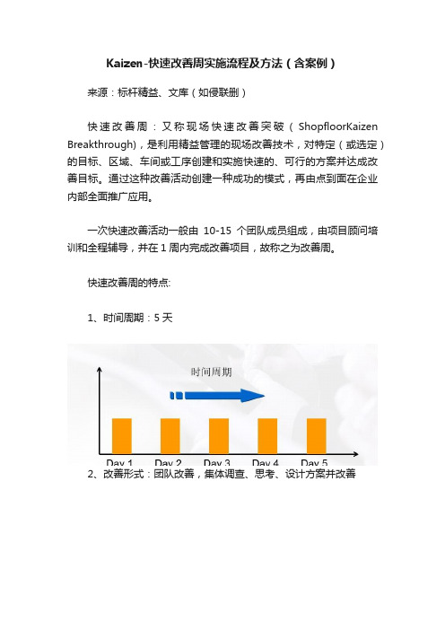 Kaizen-快速改善周实施流程及方法（含案例）