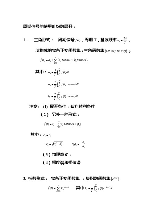 ch3.周期信号的傅里叶级数展开