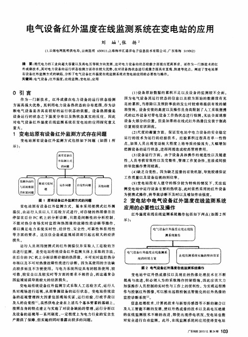 电气设备红外温度在线监测系统在变电站的应用