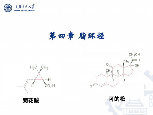 上海交通大学有机化学课件第四章脂环烃