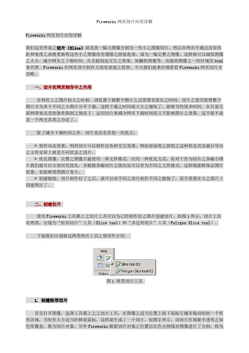 Fireworks网页切片应用详解