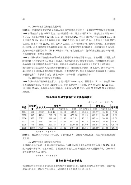 c城市供热行业风险分析报告