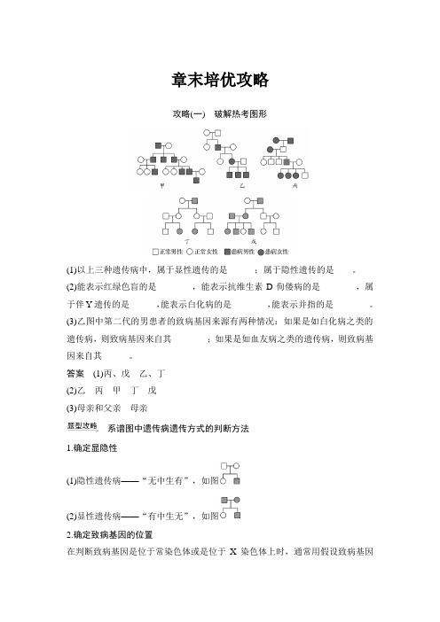 高中生物必修二优质学案：章末培优攻略(二)