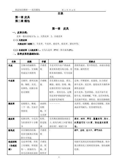 皮具箱包知识