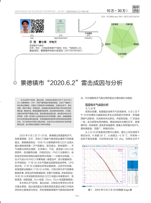 景德镇市“2020.6.2”雷击成因与分析