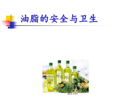 《油脂的安全与卫生》PPT课件