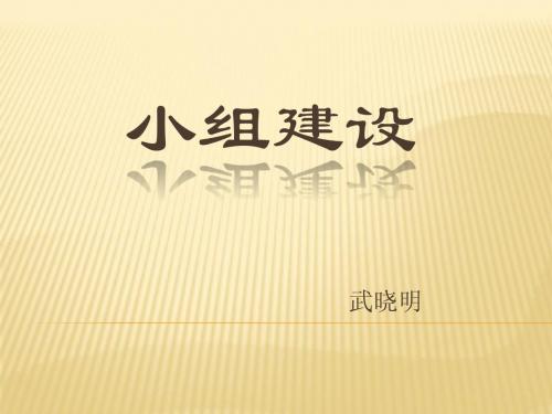 小组建设__PPT