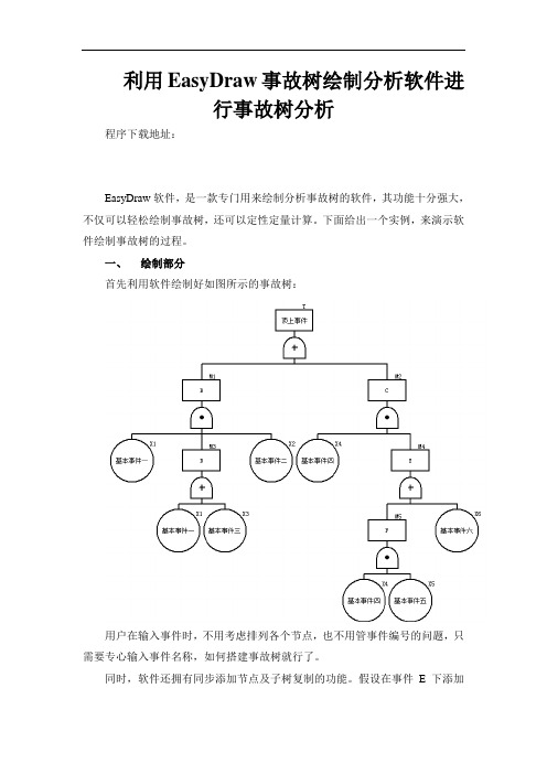 利用EasyDraw事故树绘制分析软件进行事故树分析