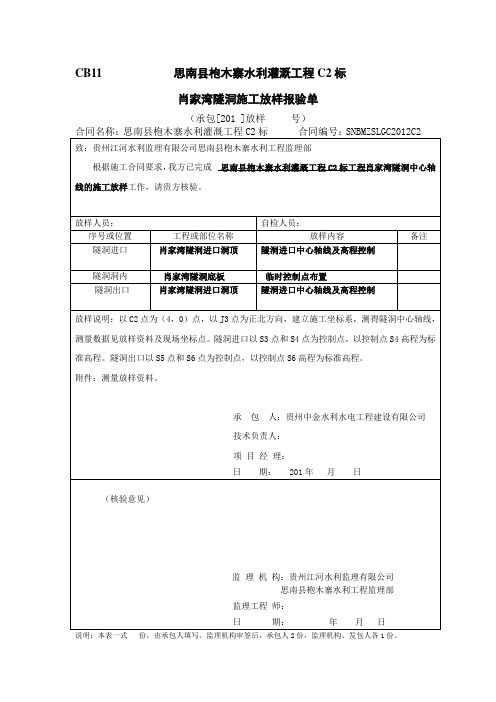 测量资料申报表
