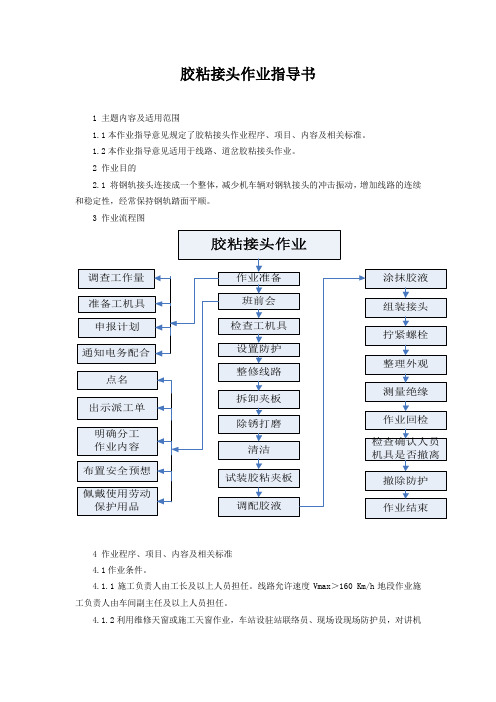 胶粘接头作业指导书