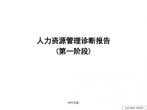 北大纵横XX省信托公司人力资源报告PPT课件