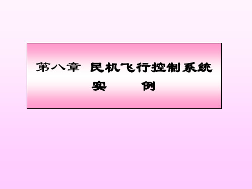 民用飞机自动飞行控制系统：第8章 现代民机飞控系统实例ppt