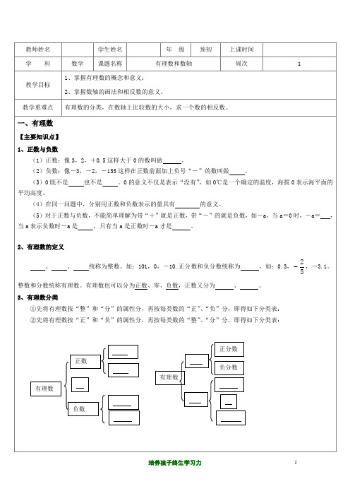 沪教版六年级数学下全册精品讲义