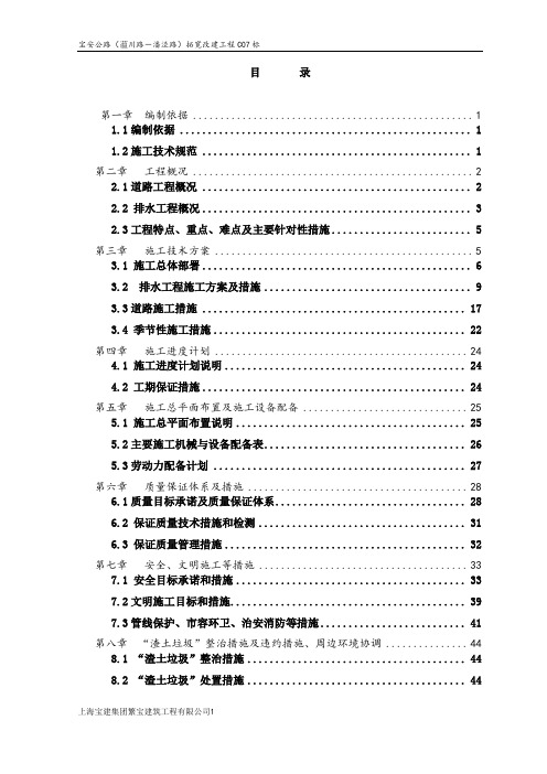 宝安公路(蕰川路-潘泾路)拓宽改建工程C07标