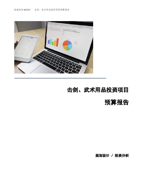 击剑、武术用品投资项目预算报告