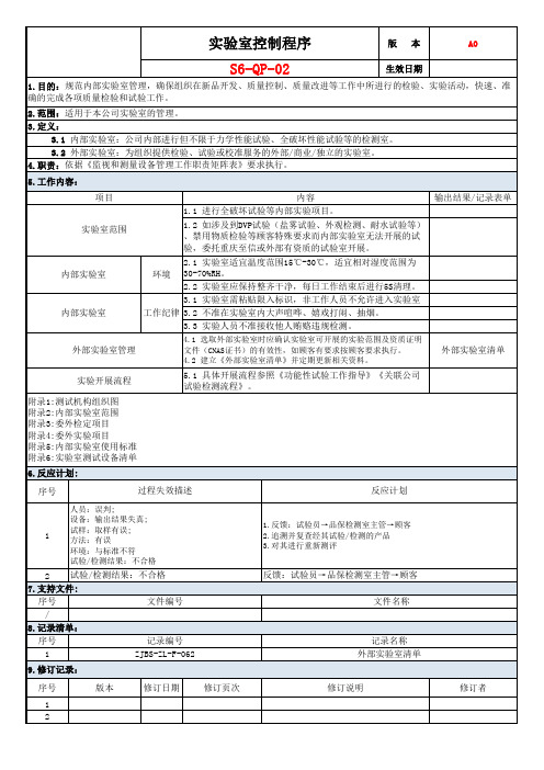 实验室控制程序经典干货