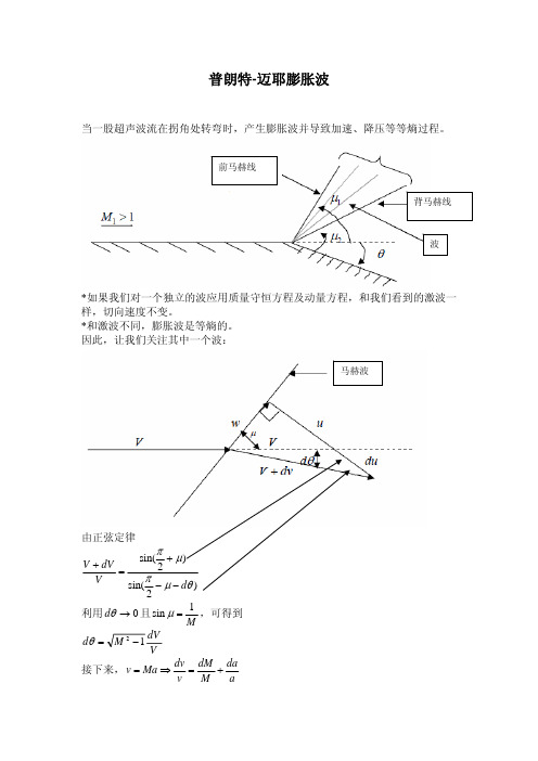 普朗特 迈耶膨胀波