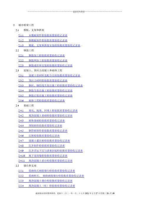 市政桥梁工程质量检验批全套表格[1]