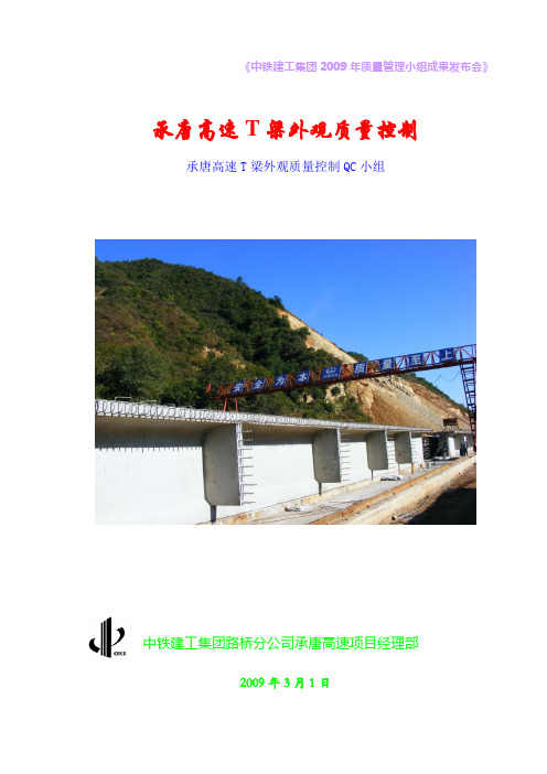 T梁外观质量控制