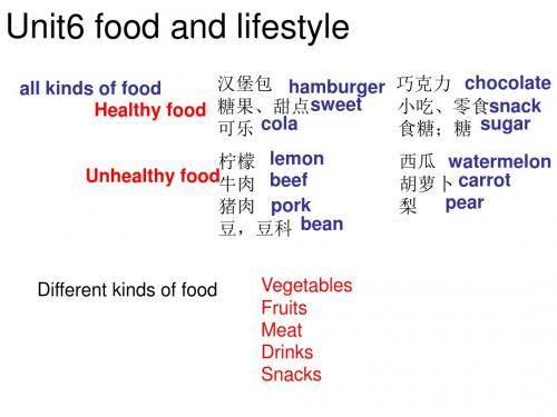 7A+Unit6+Food+and+lifestyle+review(共15张PPT)