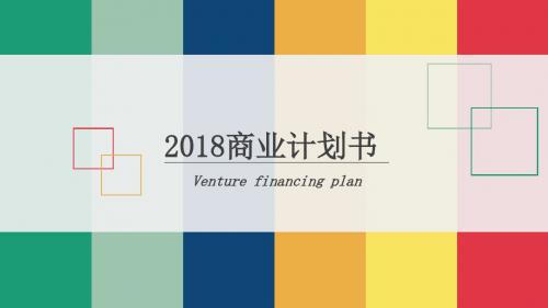 精美2018商业计划书ppt模板