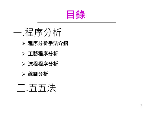 程序分析和五五法PPT课件