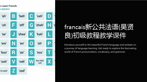 francais新公共法语(吴贤良)初级教程教学课件