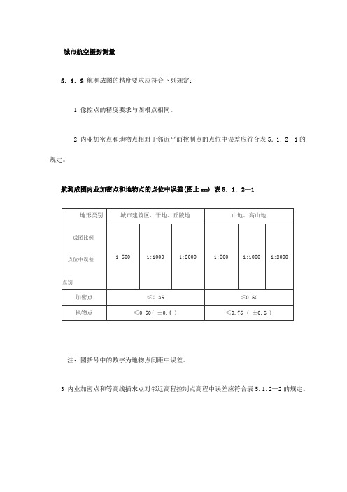 城市航空摄影测量